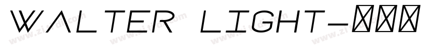 Walter Light字体转换